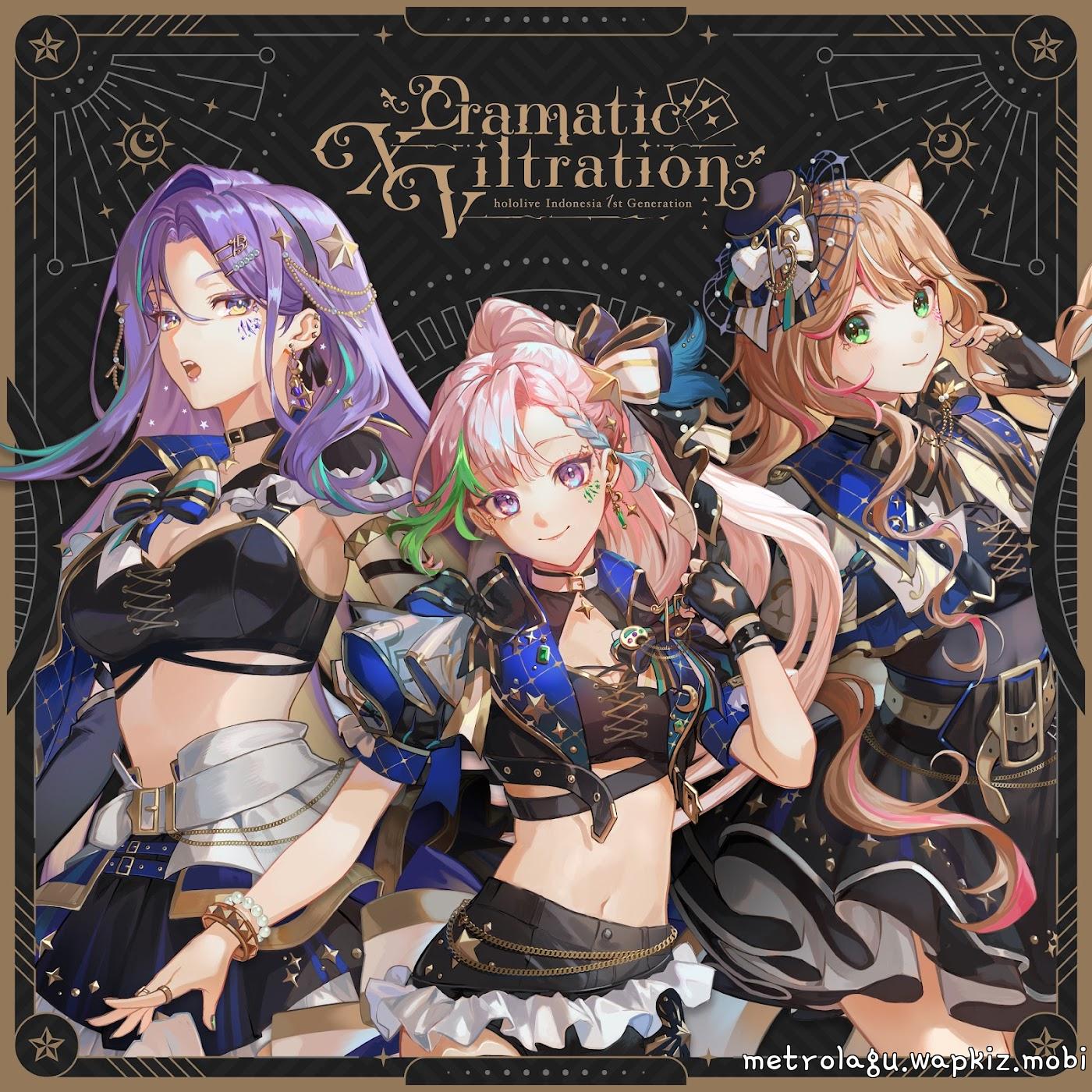 Ayunda Risu, Moona Hoshinova and Airani Iofifteen - Dramatic XViltration [Theme Song hololive IDOL PROJECT] cover art on Wallkpop