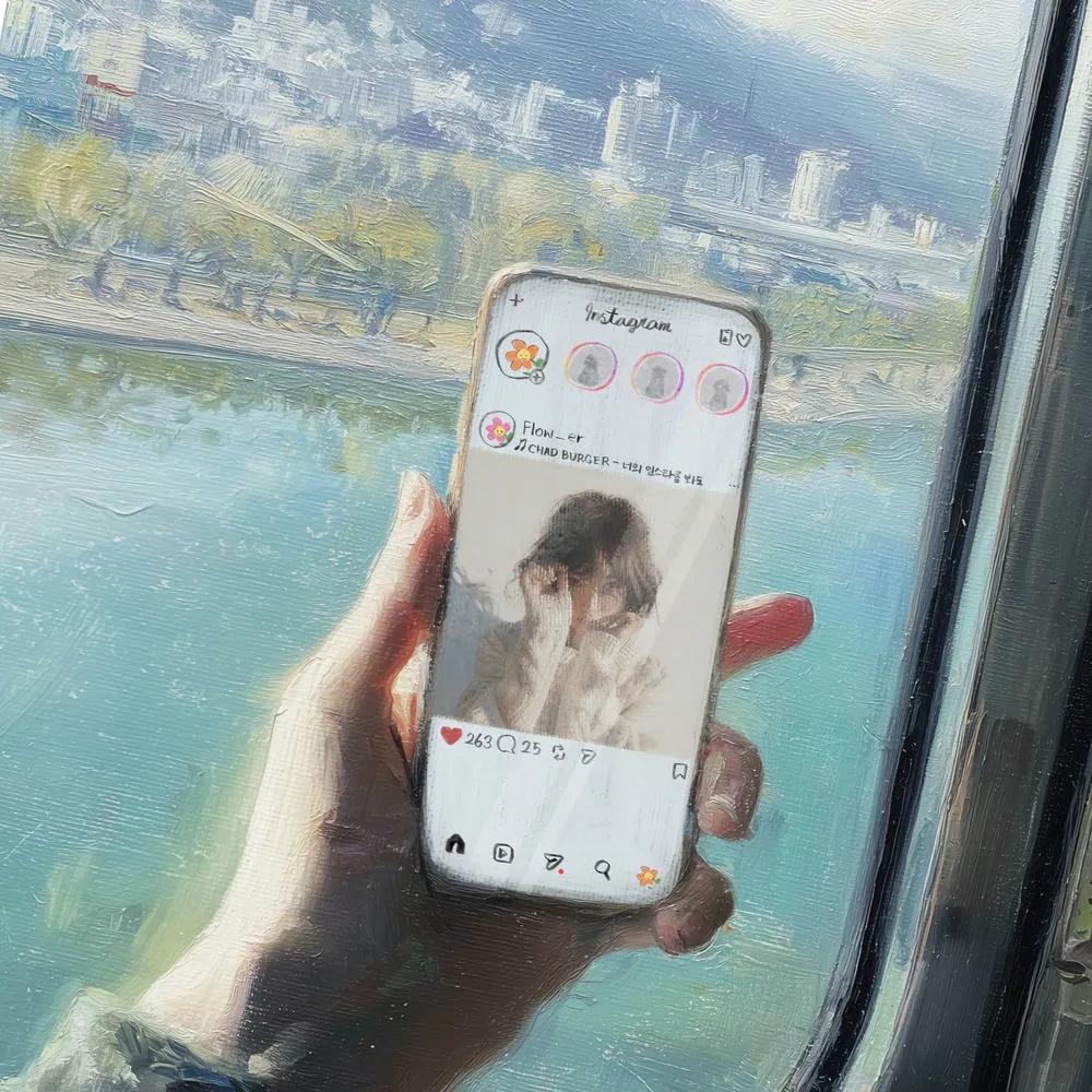 CHAD BURGER - 너의 인스타를 봐도 (Your Instagram) cover art on Wallkpop