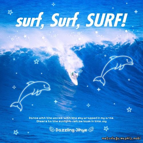 Dazzling Jihye - surf, Surf, SURF! cover art on Wallkpop