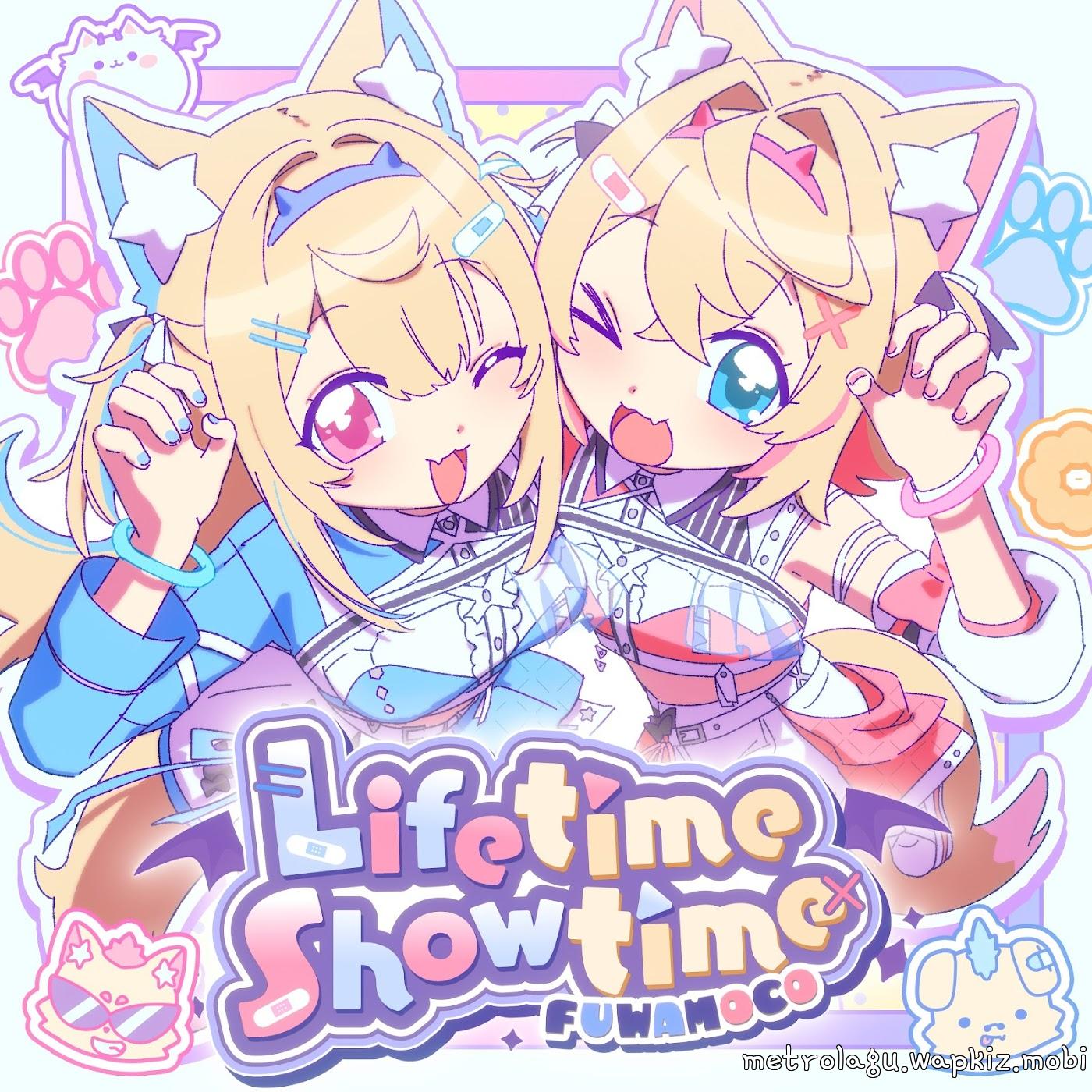 FUWAMOCO - Lifetime Showtime [Theme Song hololive IDOL PROJECT] cover art on Wallkpop