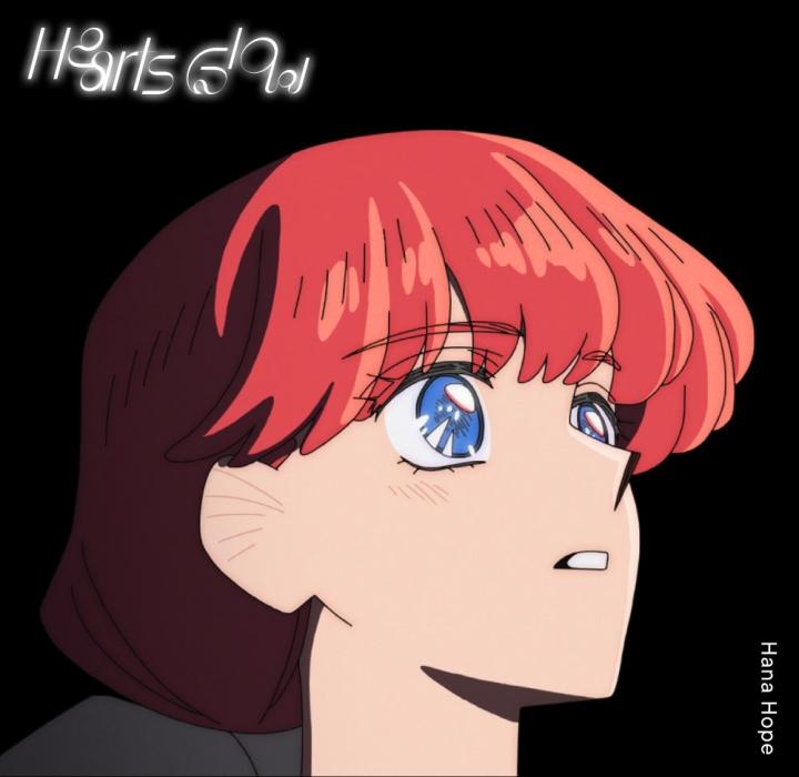 Hana Hope - Hearts Glow [Ending Sayonara Lara] cover art on Wallkpop