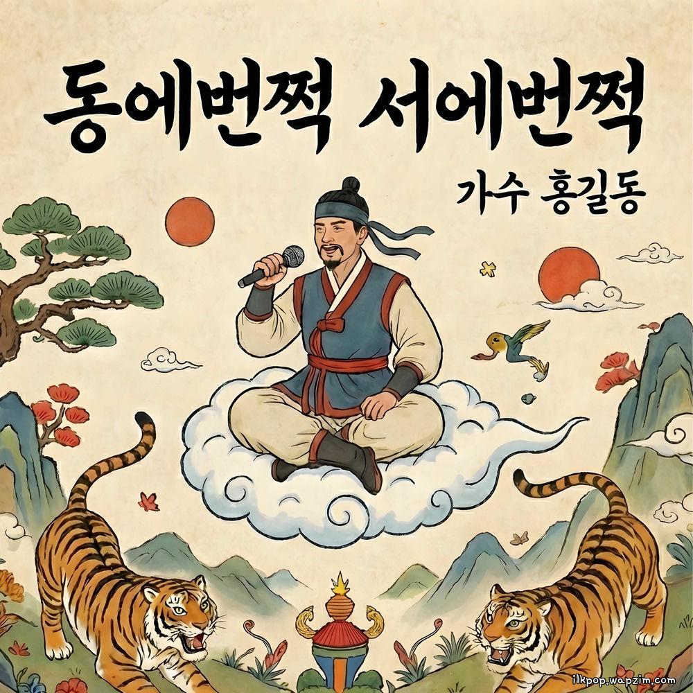 Hong Gil Dong - 동에 번쩍 서에 번쩍 (Flashing in the East and West) cover art on Wallkpop