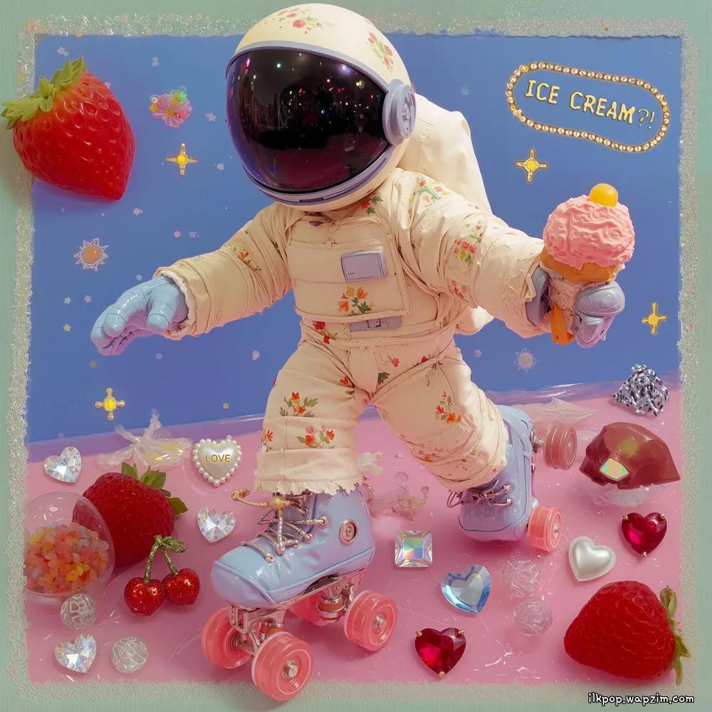 Hyobin - Ice Cream?! cover art on Wallkpop
