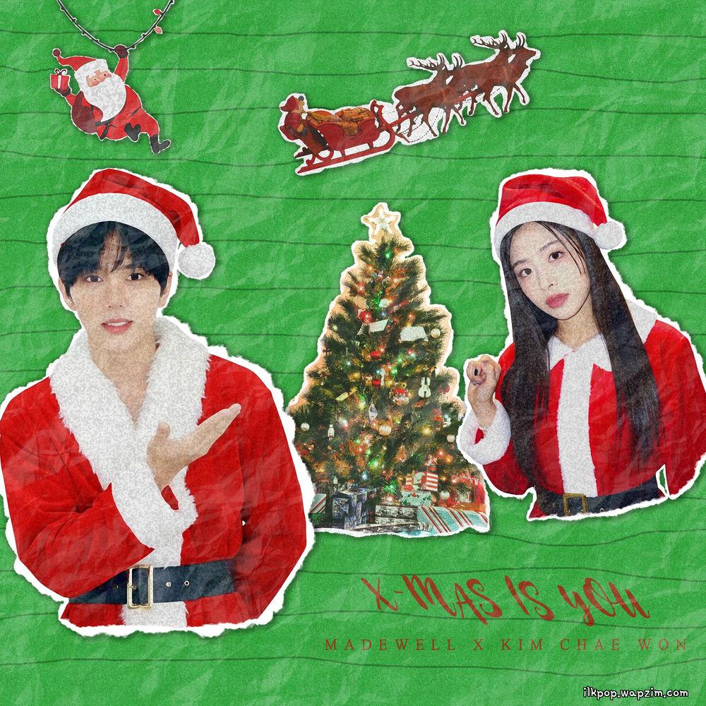 Jeong Gyun & Kim Chae Won - X-mas is you cover art on Wallkpop