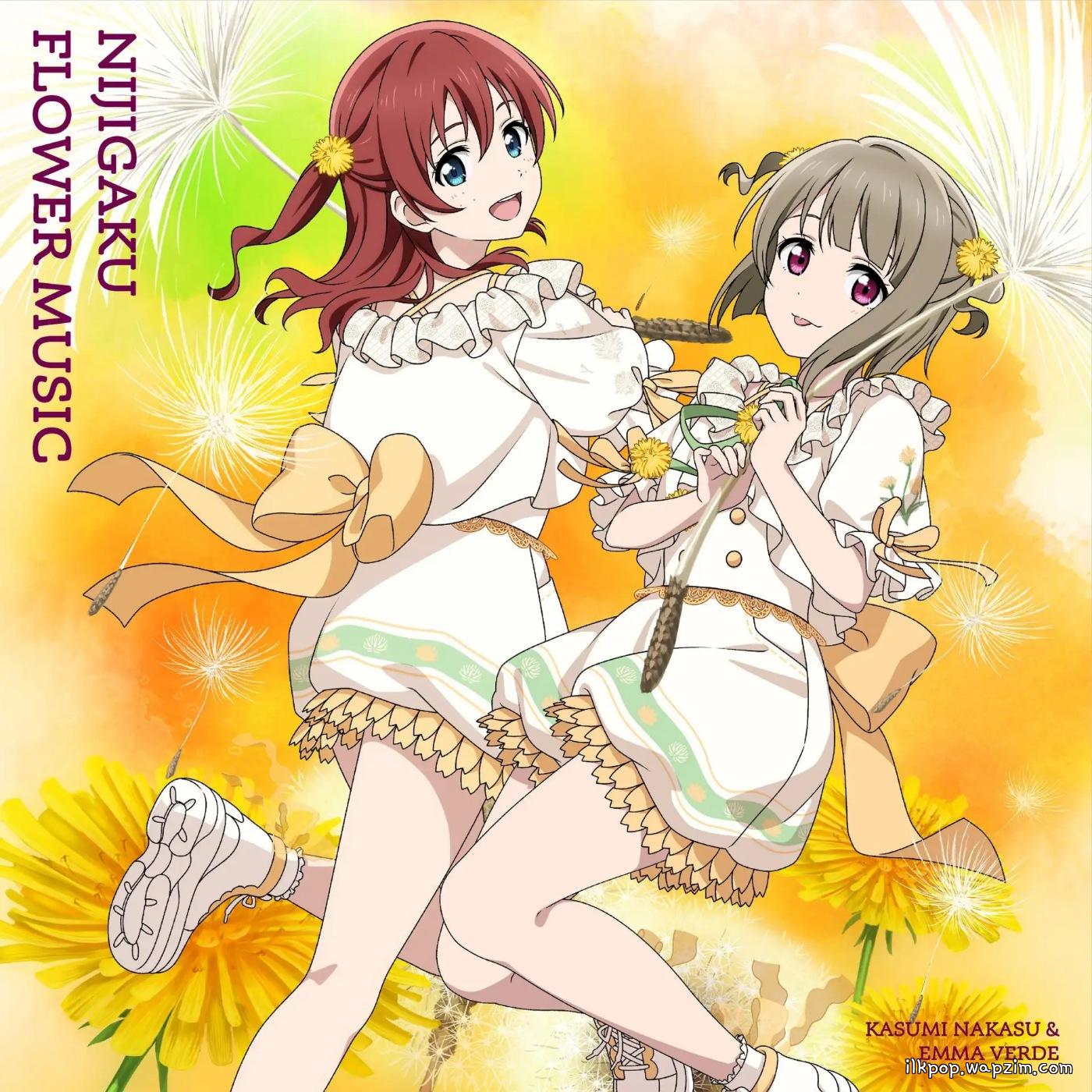 Kasumi Nakasu (CV: Mayu Sagara), Emma Verde (CV: Maria Sashide) - Fuwa Fuwari [Theme Song NIJIGAKU FLOWER MUSIC] cover art on Wallkpop