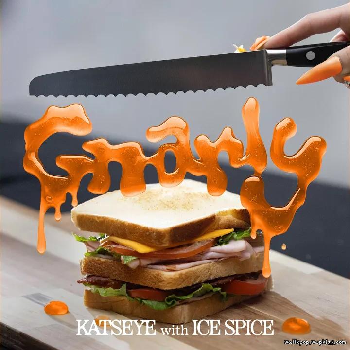KATSEYE - Gnarly (Ice Spice Remix) cover art on Wallkpop