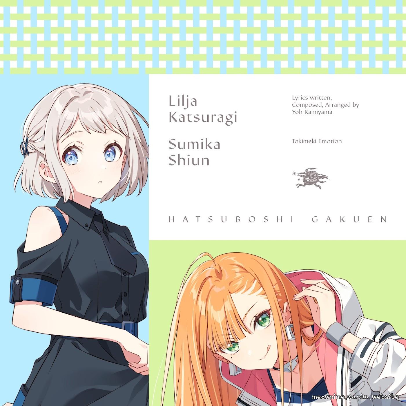 Lilja Katsuragi (CV: Kana Hanaiwa), Sumika Shiun (CV: Miya Minato) - Tokimeki Emotion [Theme Song Gakuen IDOLM@STER] cover art on Wallkpop