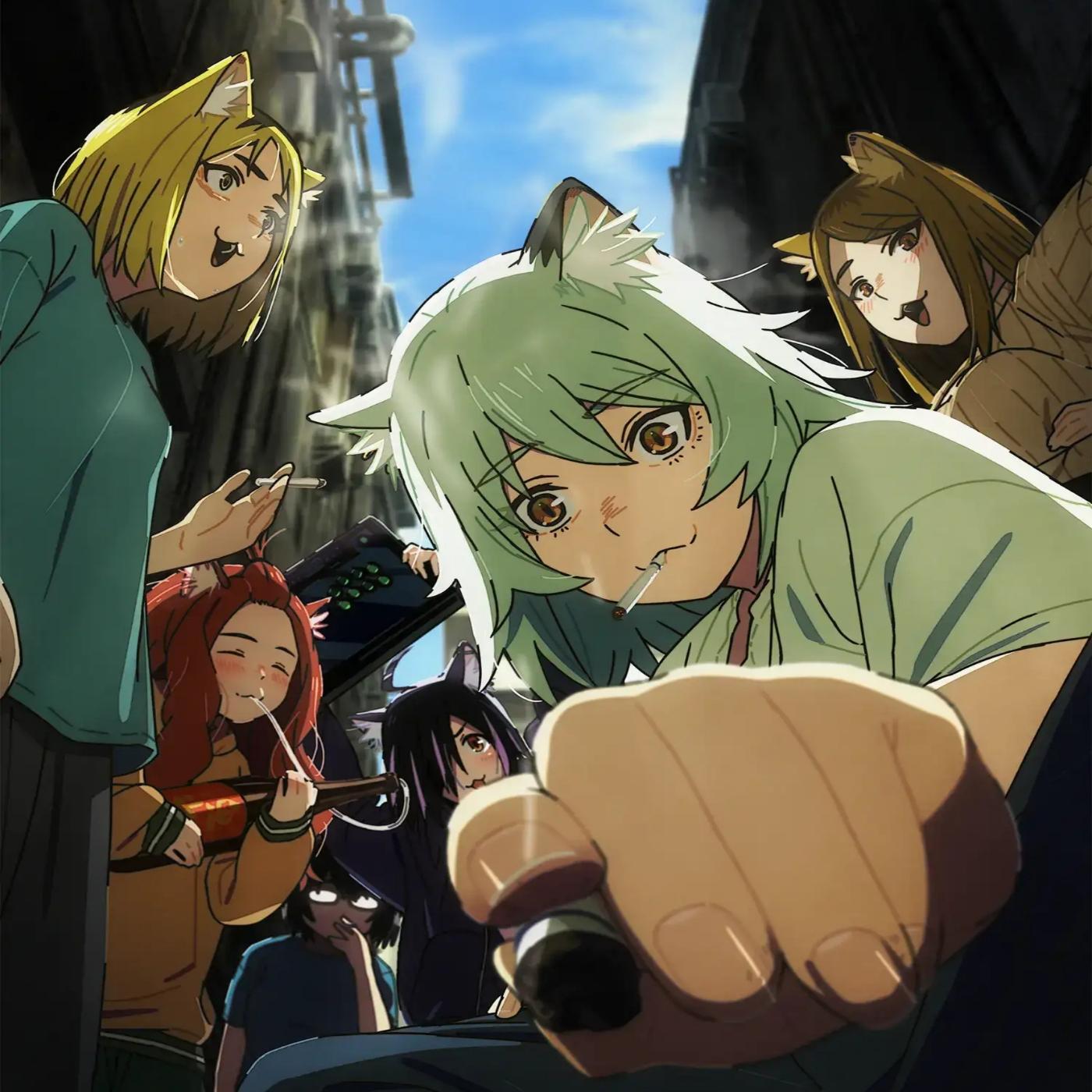 Necry Talkie - Kemuri to Blue [Ending Yani Neko] cover art on Wallkpop
