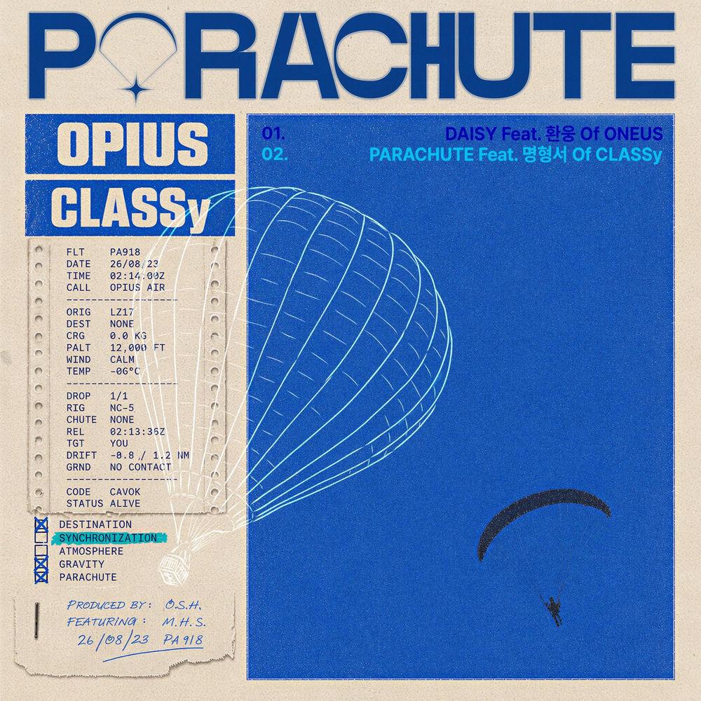 Opius - Parachute (Feat. Hyung Seo of CLASSy) cover art on Wallkpop