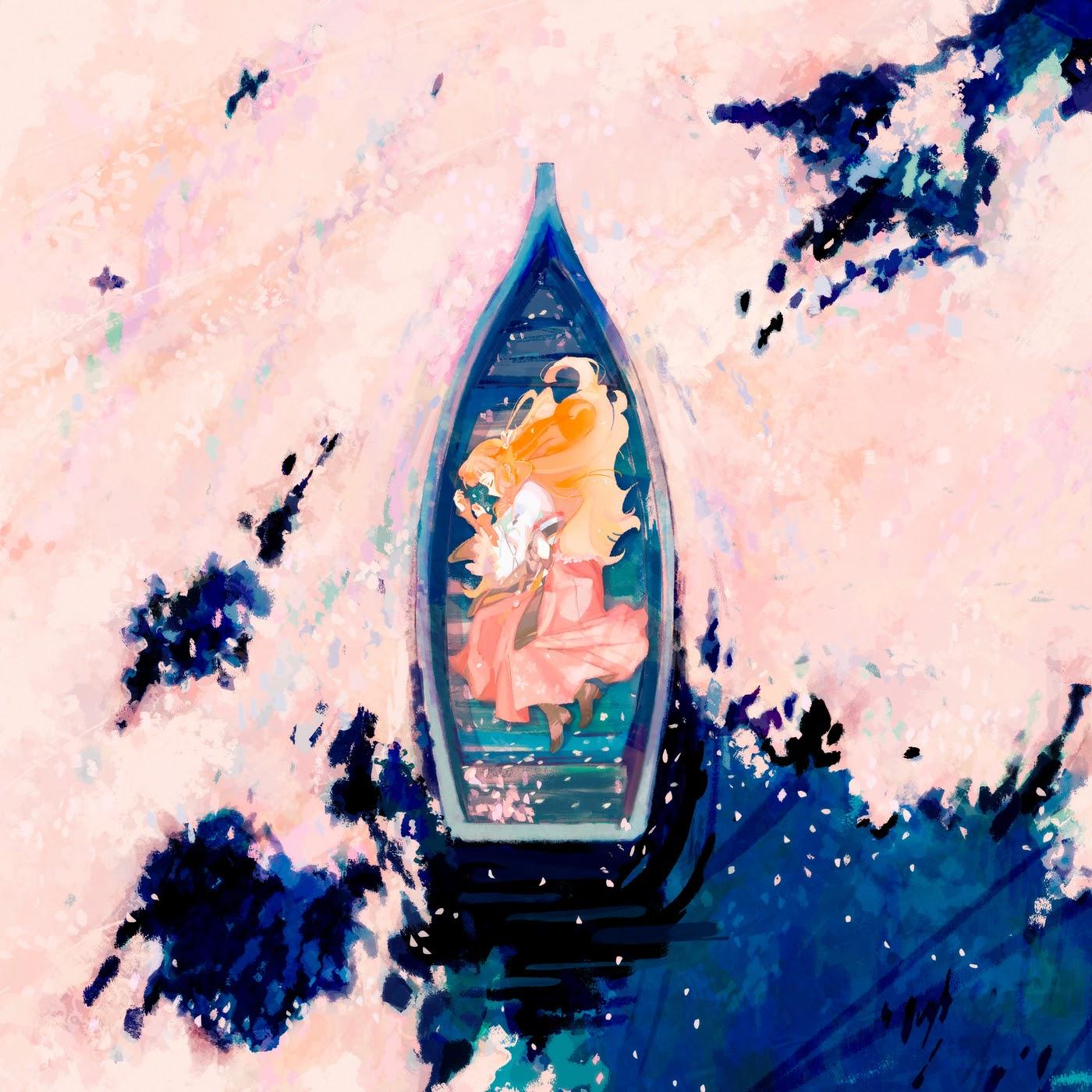 Orangestar feat. Kase - Hanaikada [Ending Shunkashuutou Daikousha: Haru no Mai] cover art on Wallkpop