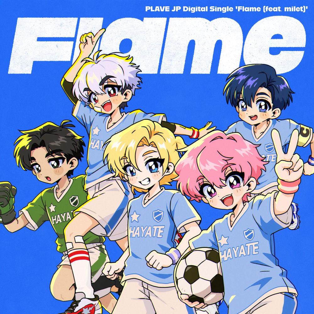 PLAVE - Flame (feat. milet) cover art on Wallkpop