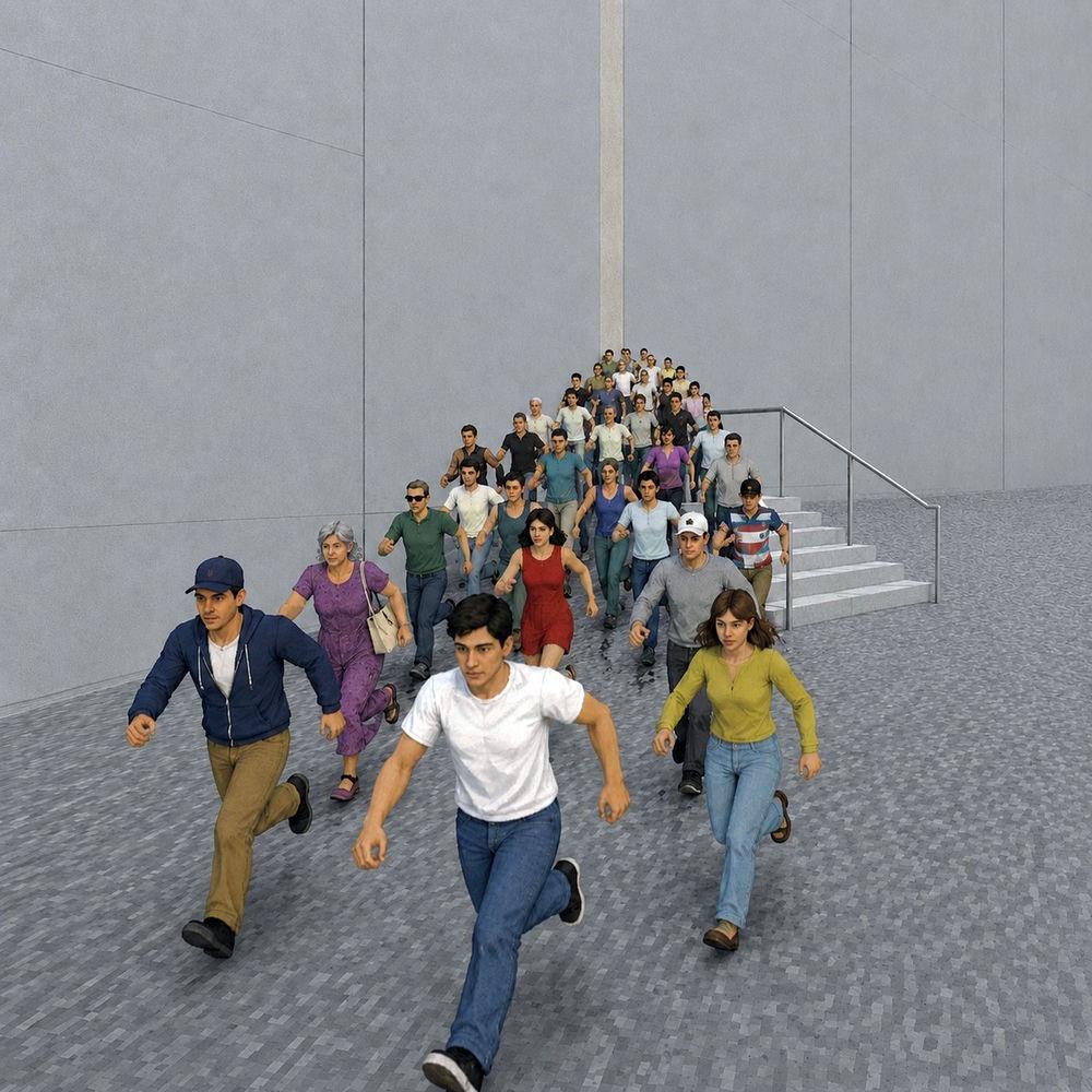 Rad Museum - RUN AWAY !!! (feat. Zior Park) cover art on Wallkpop