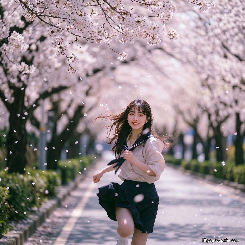 Revie - 우리 벚꽃 보러 갈래 (Shall we go see the blossoms) cover art on Wallkpop