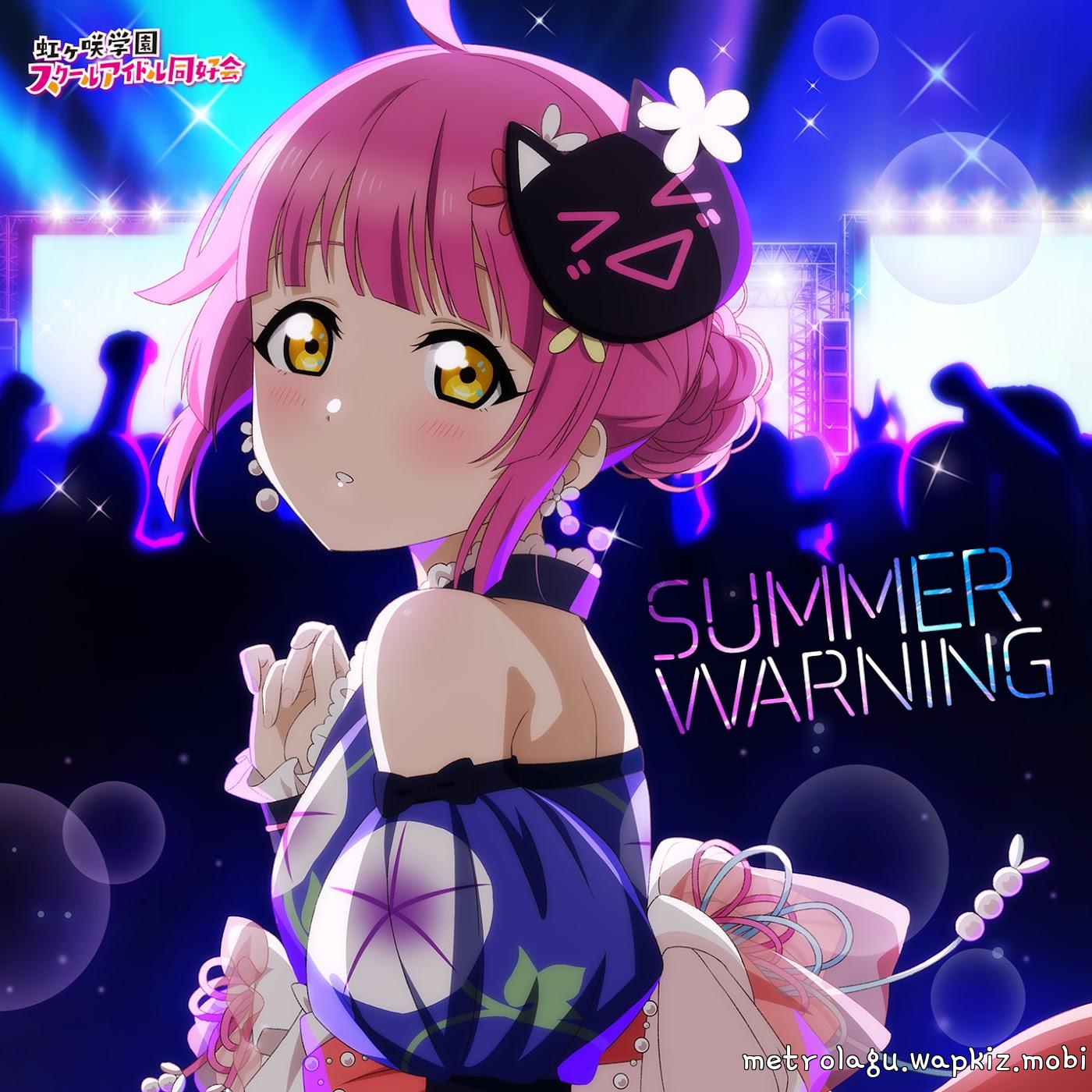 Rina Tennouji (CV: Chiemi Tanaka) - SUMMER WARNING [Theme Song NIJIGAKU Monthly] cover art on Wallkpop