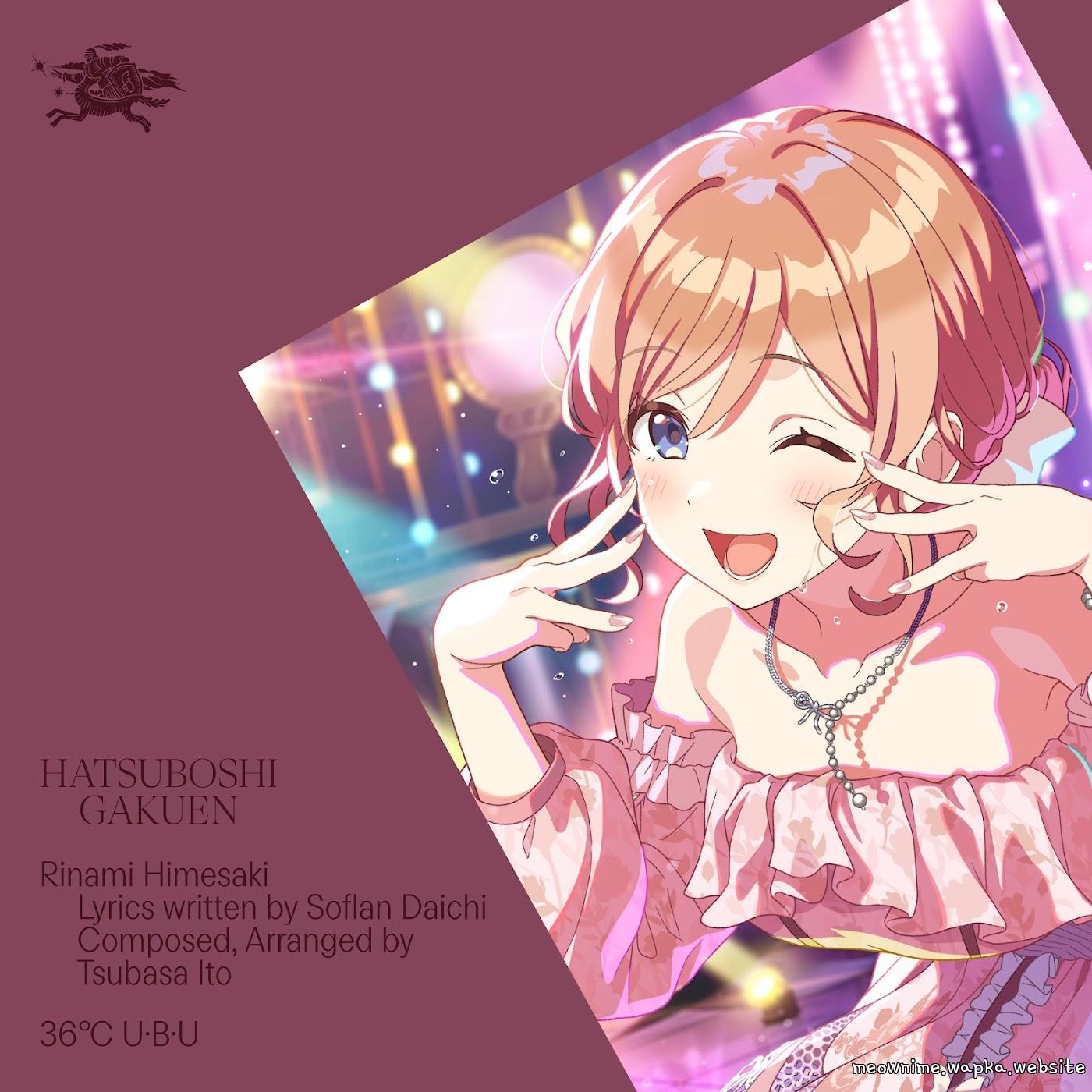 Rinami Himesaki (CV: Yuri Usui) - 36℃ U･B･U [Theme Song Gakuen IDOLM@STER] cover art on Wallkpop