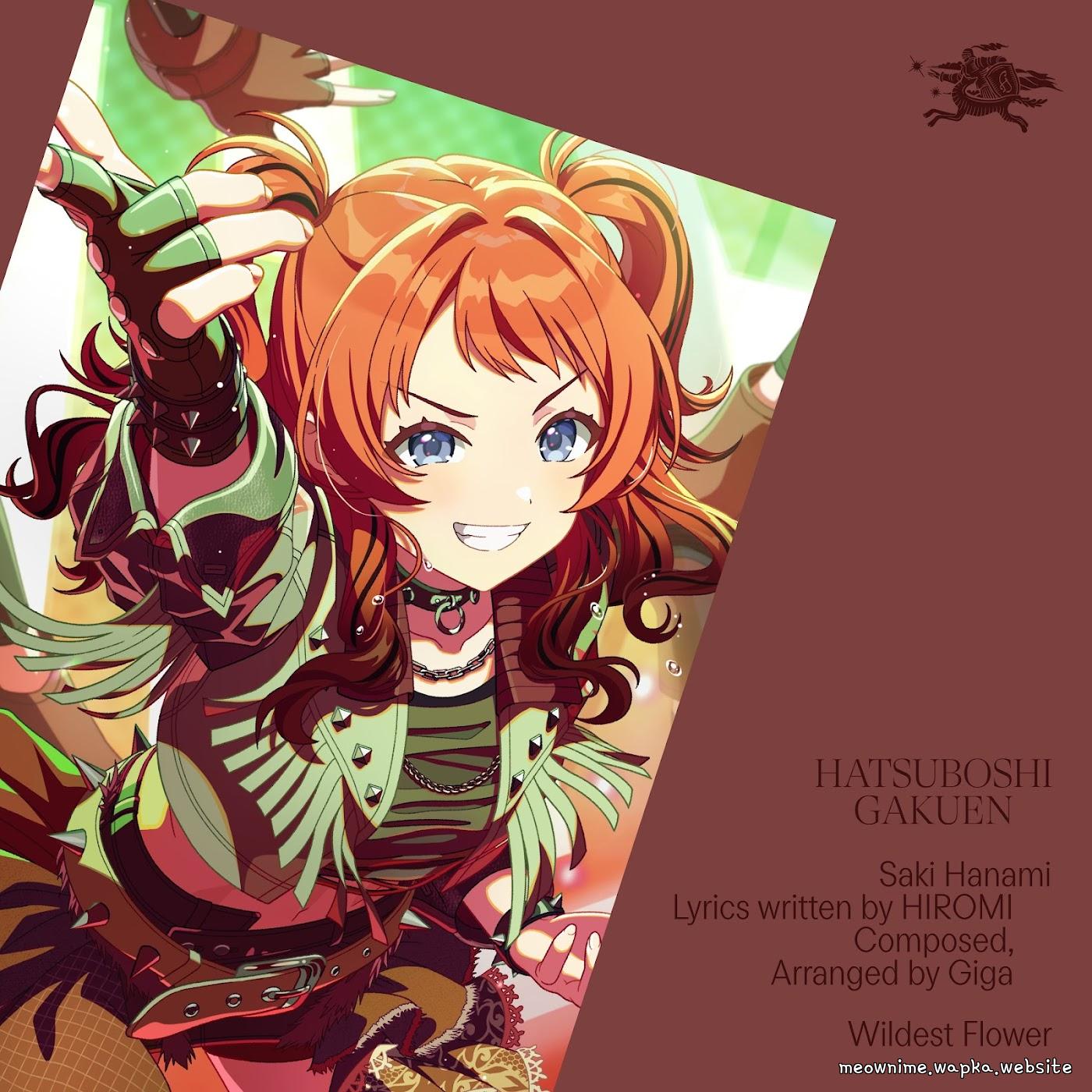 Saki Hanami (CV: Aoi Nagatsuki) - Wildest Flower [Theme Song Gakuen IDOLM@STER] cover art on Wallkpop