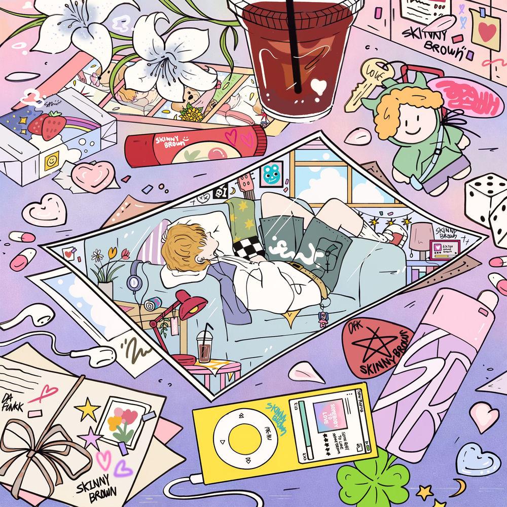 Skinny Brown - 힘 좀 빼 (Relax A Bit) cover art on Wallkpop