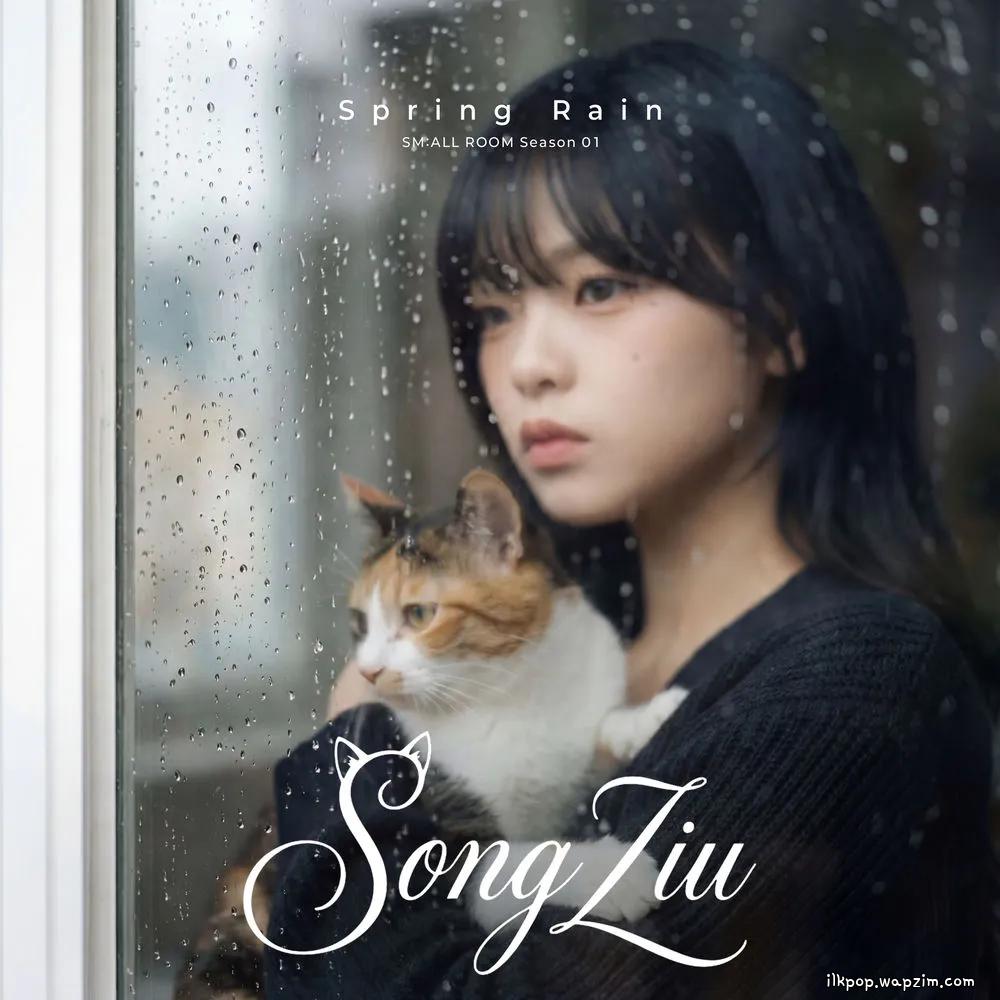Song ziu - 봄비 (Spring Rain) cover art on Wallkpop