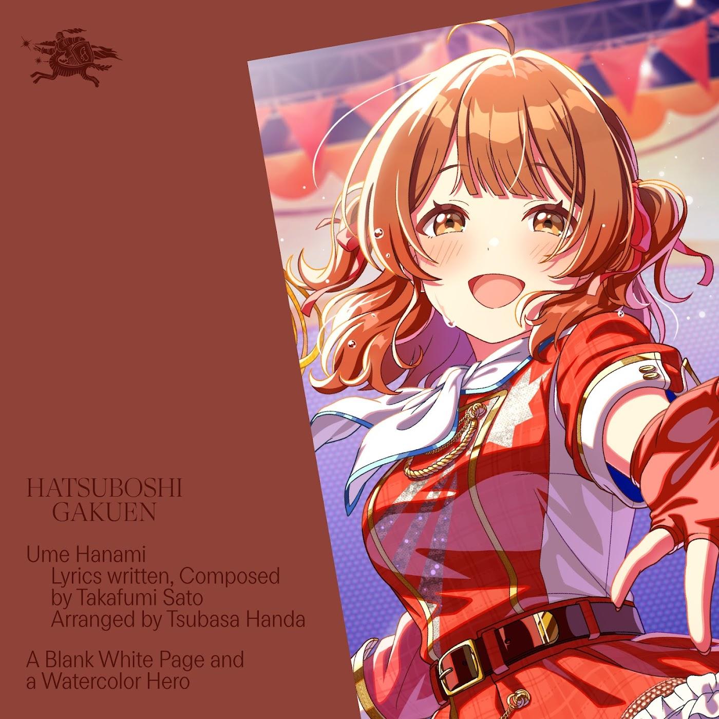 Ume Hanami (CV: Ayane Matsuda) - A Blank White Page and a Watercolor Hero [Theme Song Gakuen IDOLM@STER] cover art on Wallkpop