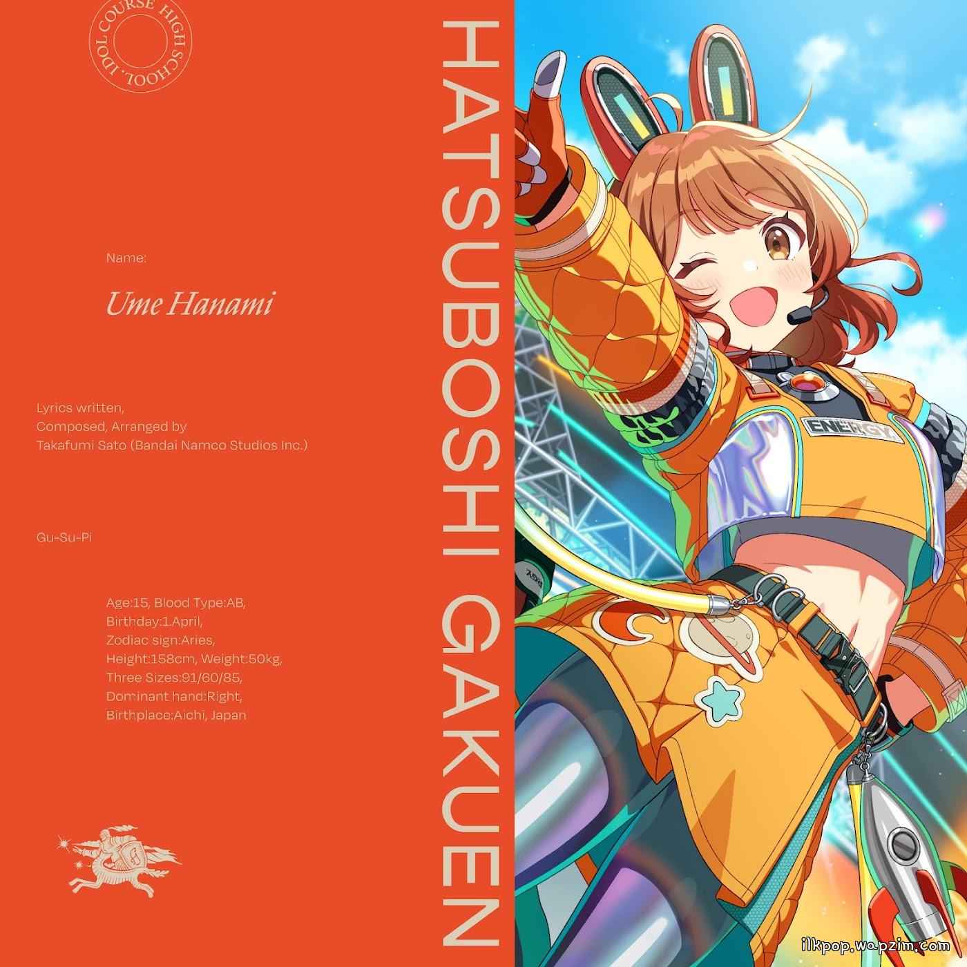 Ume Hanami (CV: Ayane Matsuda) - Gu-Su-Pi [Theme Song Gakuen IDOLM@STER] cover art on Wallkpop