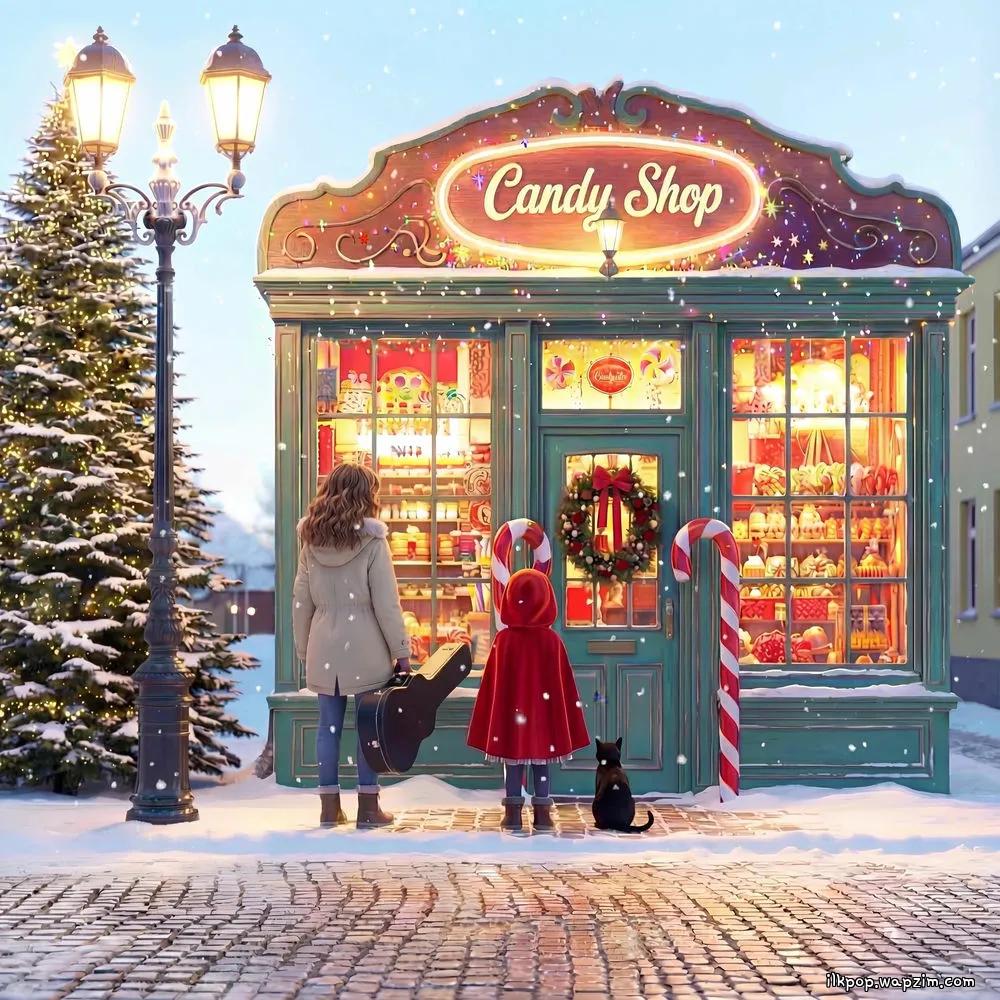 Yaeyung. Kang & Rums & 이엘리 - 산타가 와 (Santa is Coming) cover art on Wallkpop