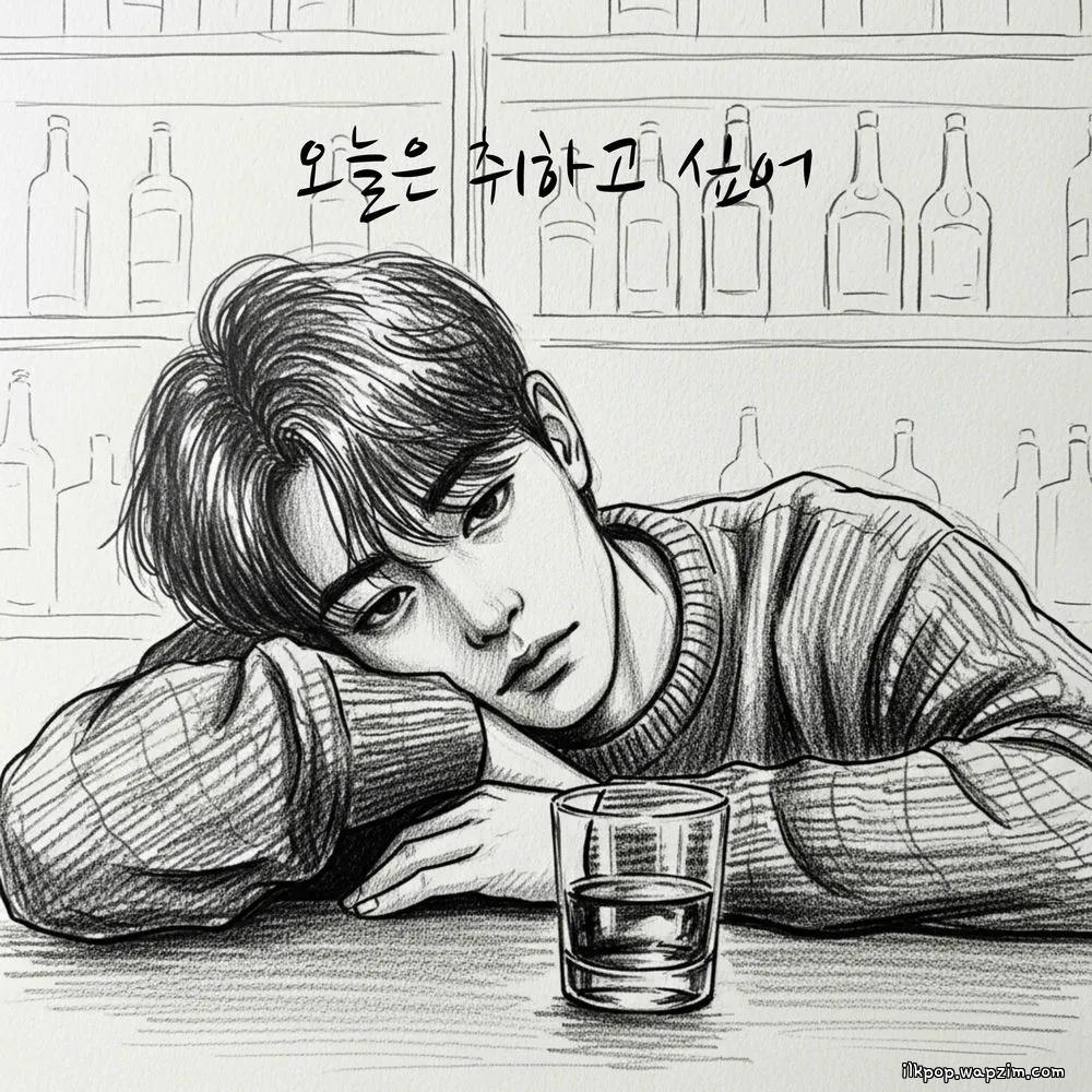 Yang ha jin - 오늘은 취하고 싶어 (Let Me Drown Tonight) cover art on Wallkpop