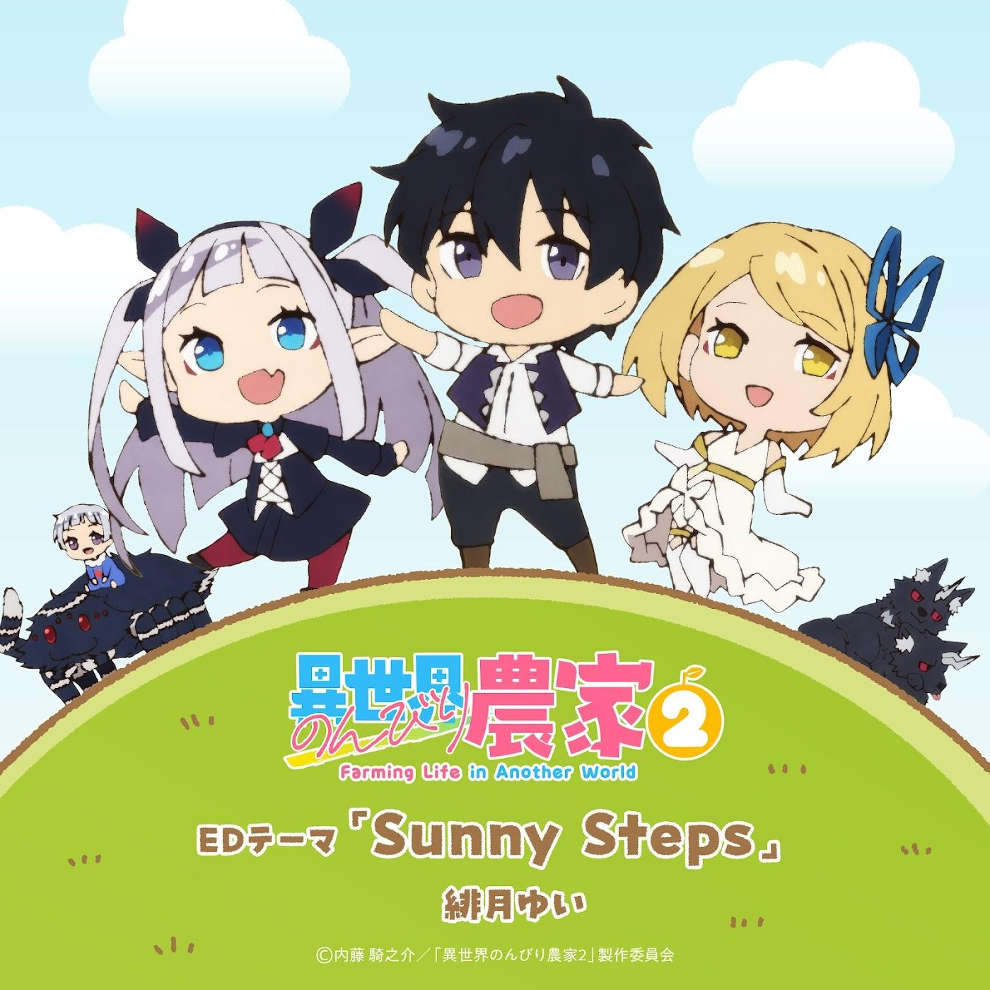 Yui Hizuki - Sunny Steps [Ending Isekai Nonbiri Nouka 2nd Season] cover art on Wallkpop